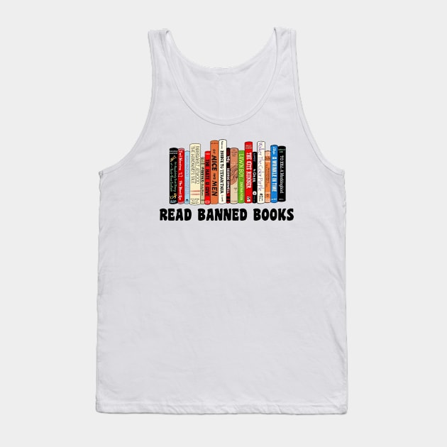 Read Banned Books Tank Top by Xtian Dela ✅